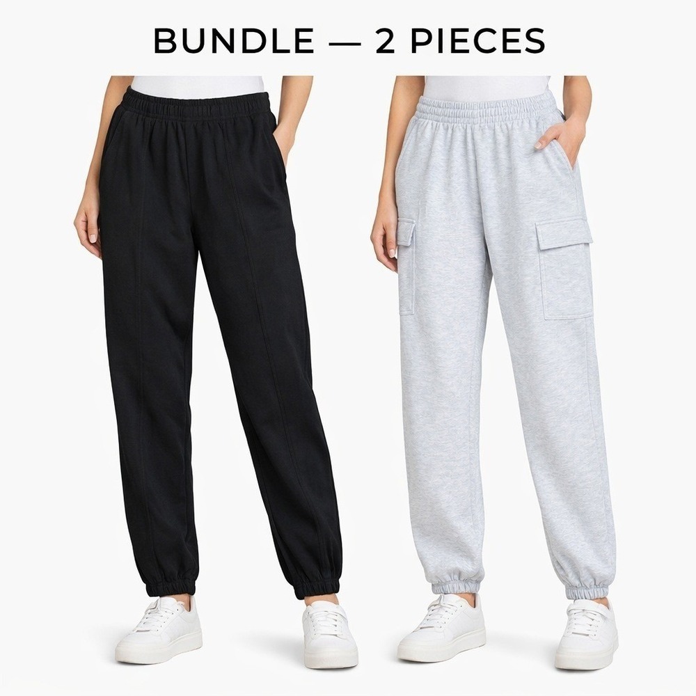 Bundle 2 Pieces Scuba Jogger Danskin‎ XS Black / Yogalicious S Gray